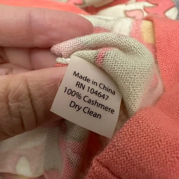 Kinross 100% Cashmere Floral Paisley
Short Sleeve Shift Easter Dress Large - Picture 7 of 8